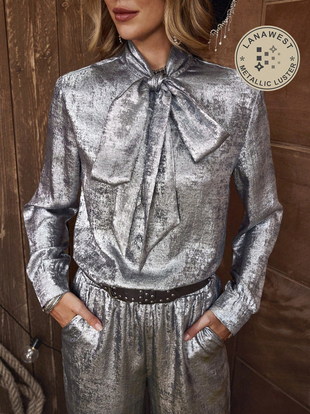 SHEIN ezüst tréningruha