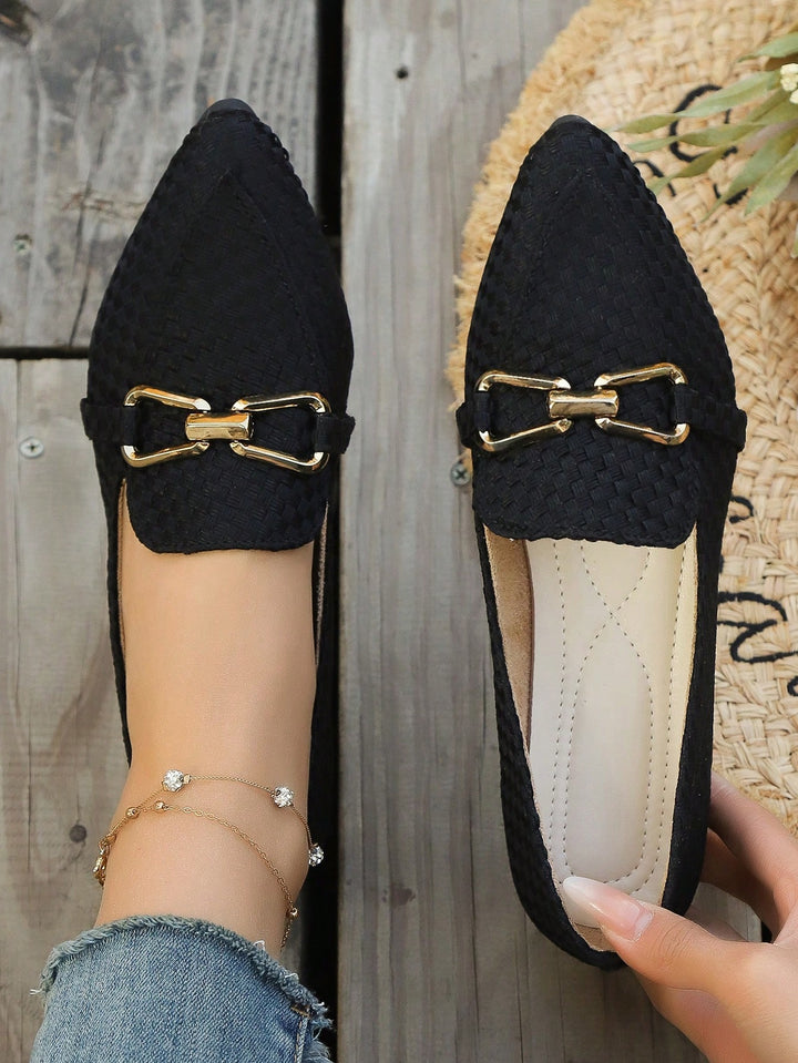 SHEIN balerina cipők, fekete