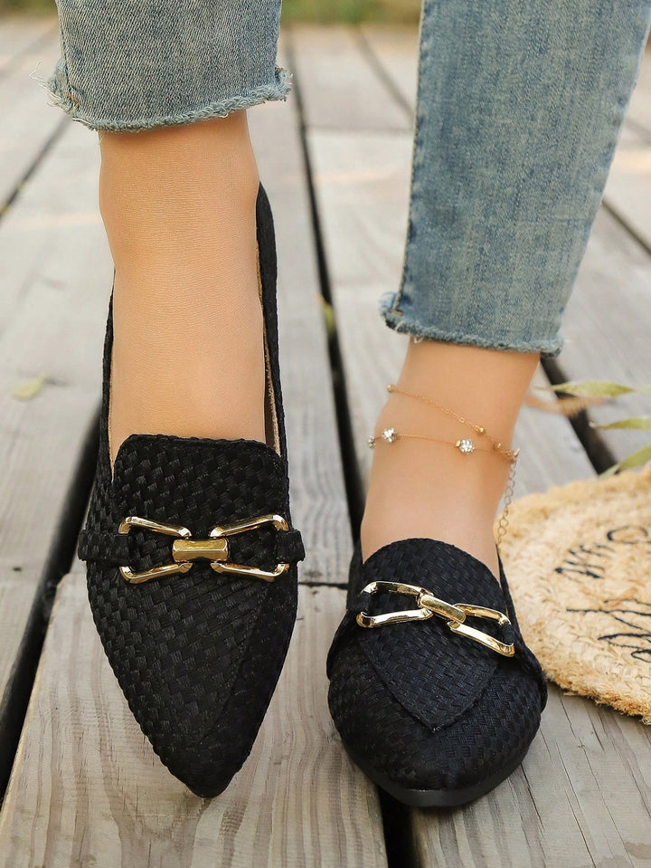 SHEIN balerina cipők, fekete