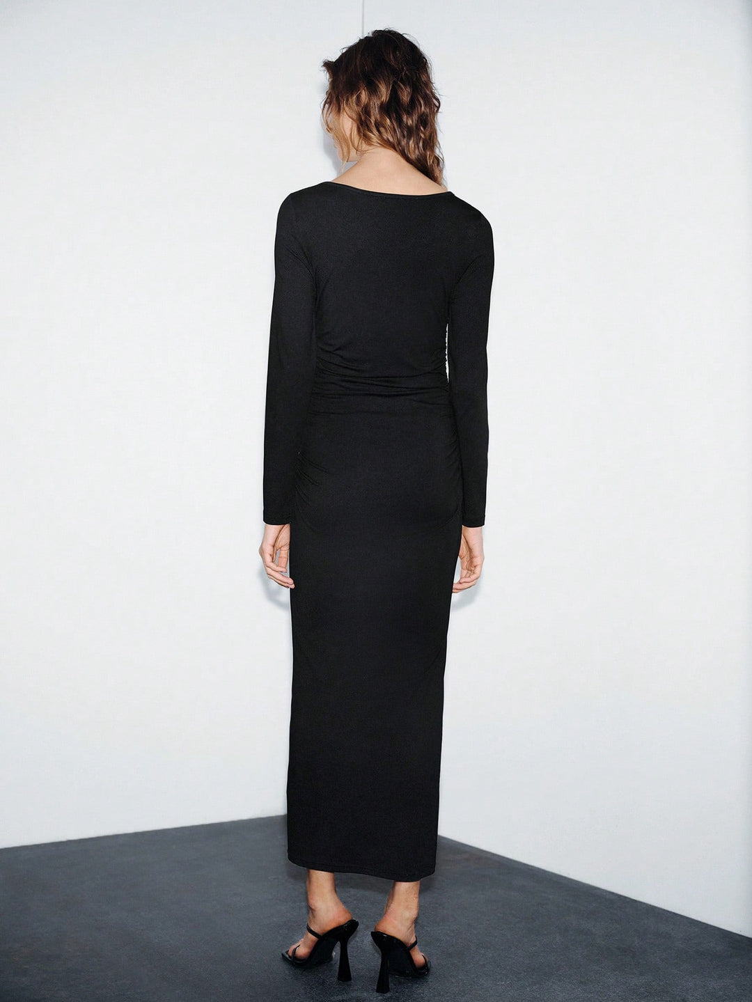 SHEIN maxi ruha, fekete