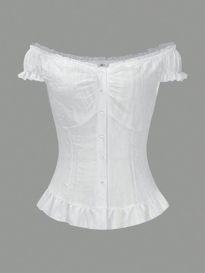 Top SHEIN, alb