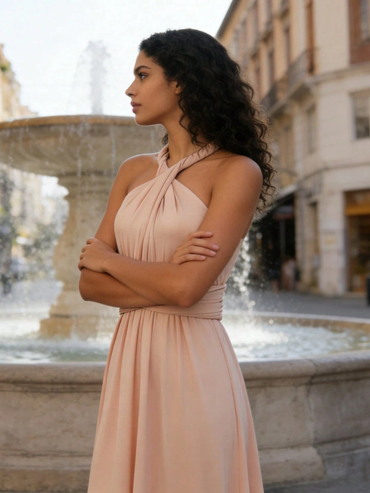 SHEIN maxi ruha, bézs
