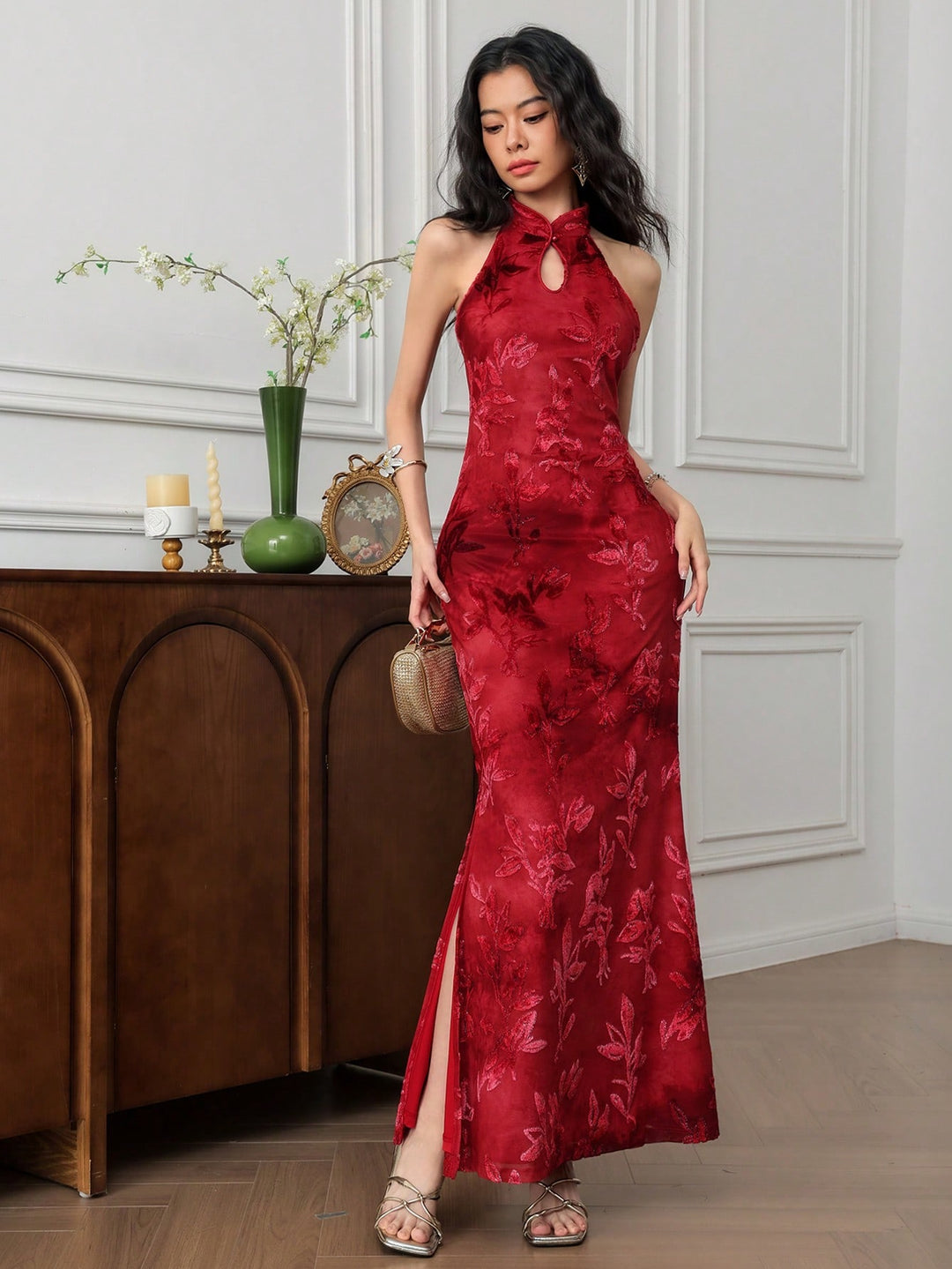 Rochie maxi SHEIN, roșu