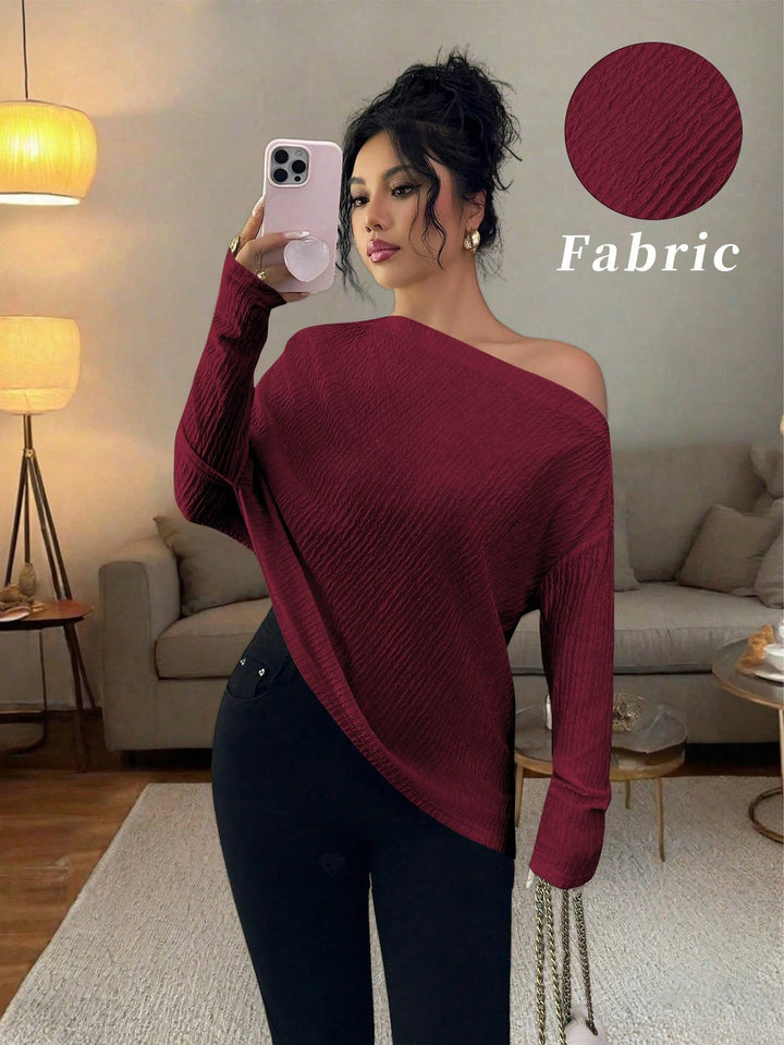 SHEIN póló, piros