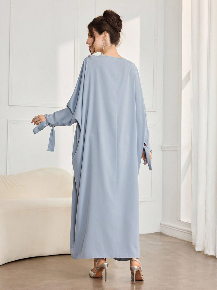 Set caftan și jalabiya SHEIN, albastru