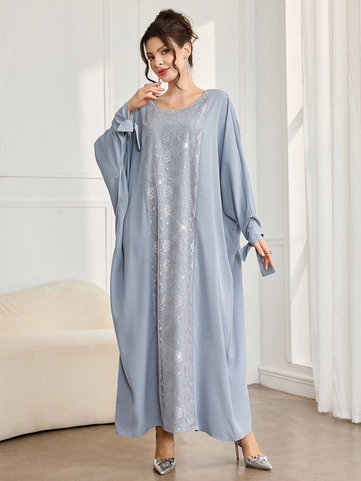 Set caftan și jalabiya SHEIN, albastru