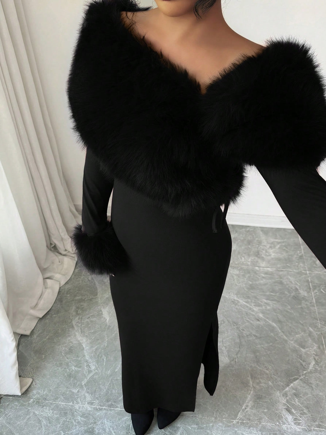 Rochie maxi SHEIN, negru