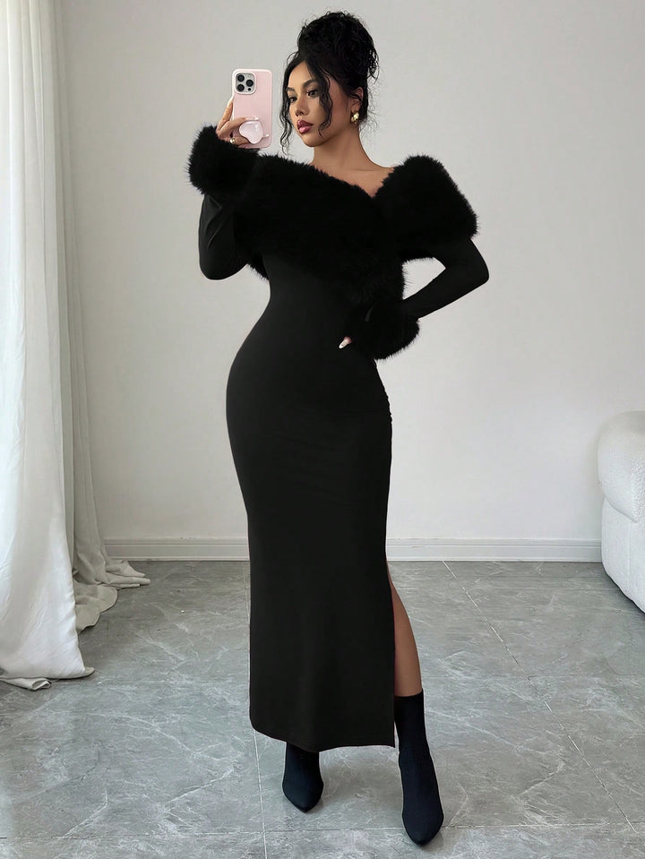 Rochie maxi SHEIN, negru