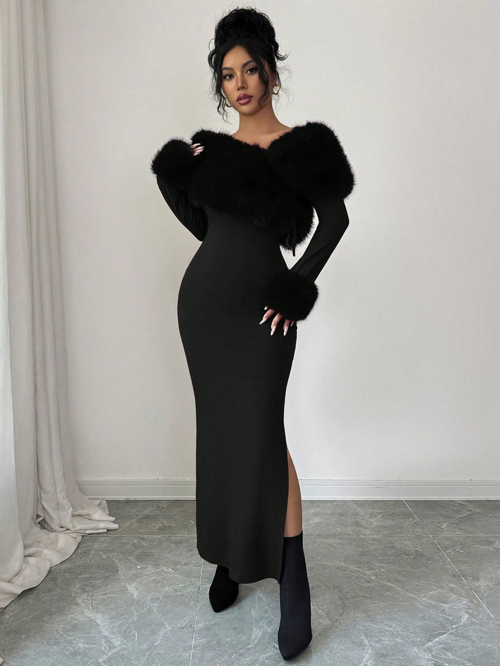 Rochie maxi SHEIN, negru