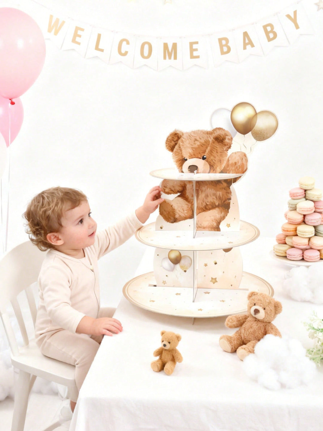 Suport pentru cupcakes SHEIN, mix culori