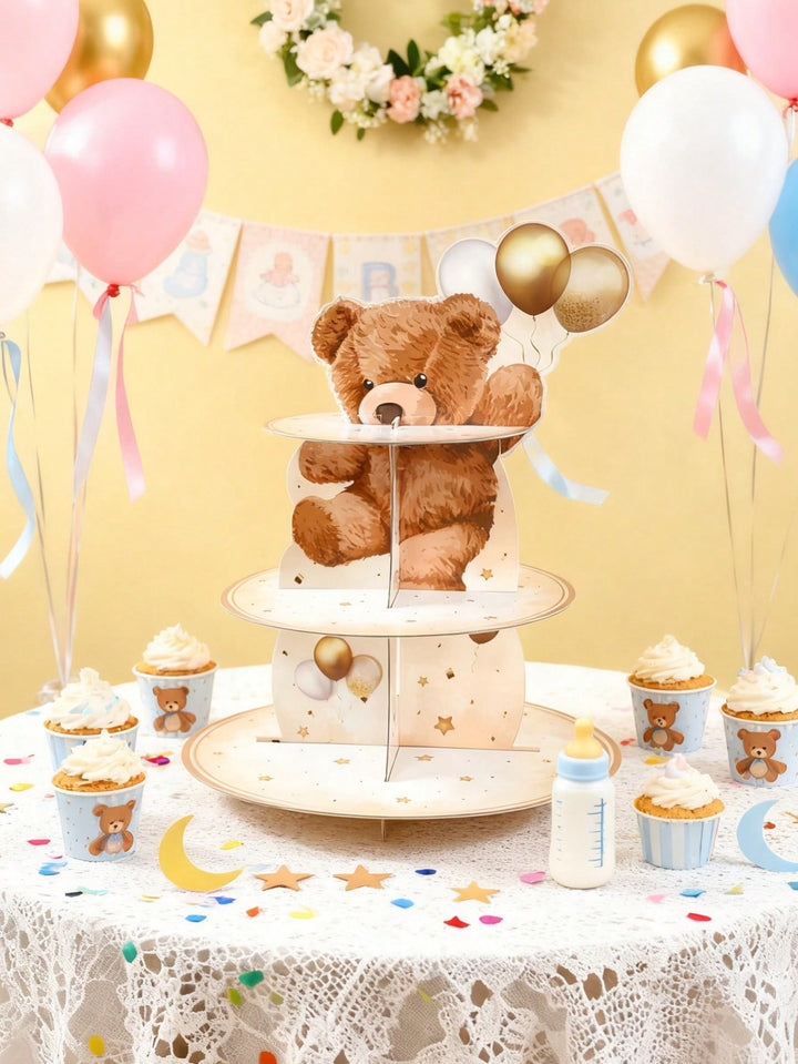 Suport pentru cupcakes SHEIN, mix culori