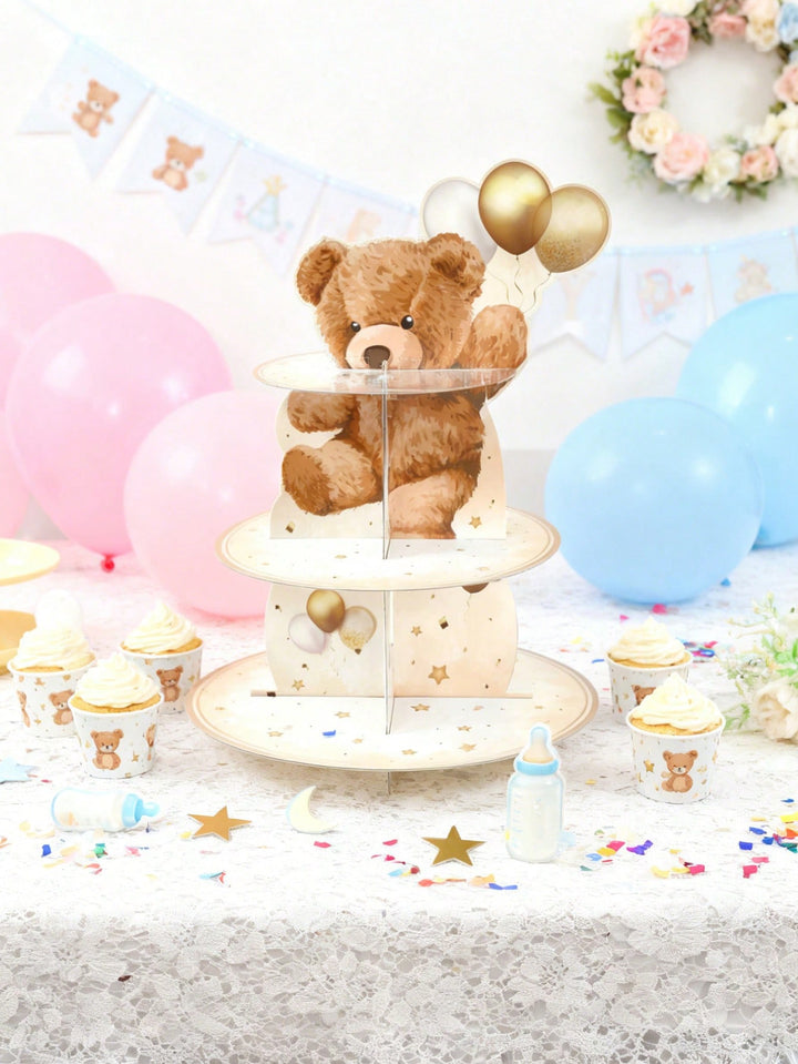 Suport pentru cupcakes SHEIN, mix culori