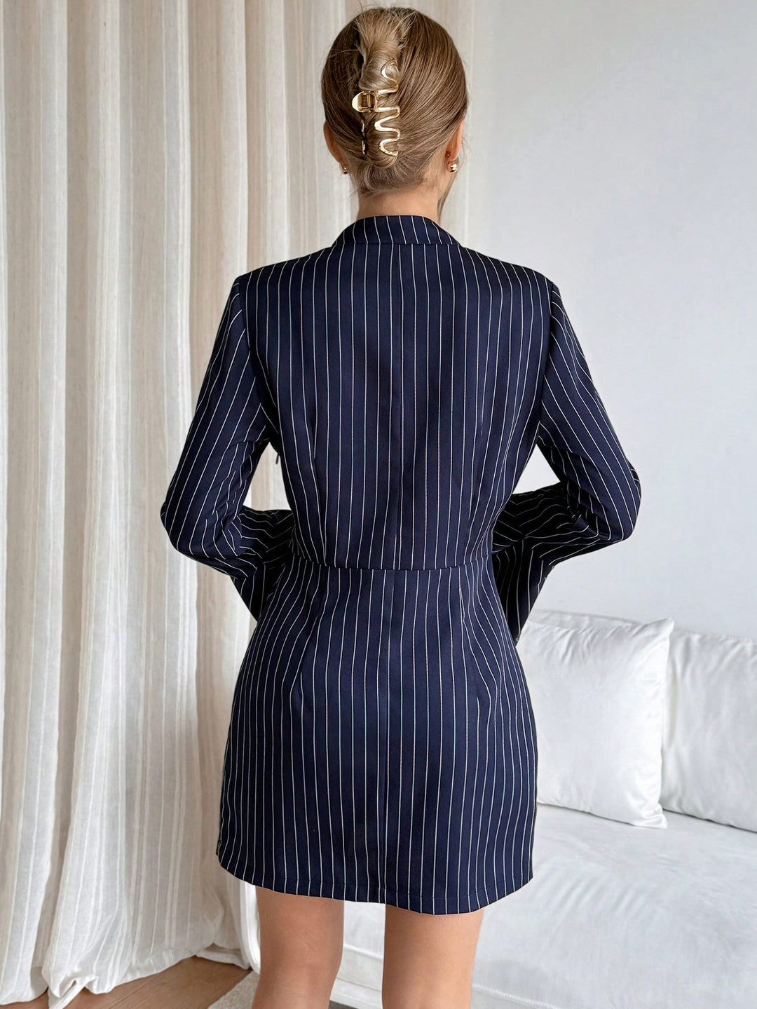 Rochie scurtă SHEIN, albastru