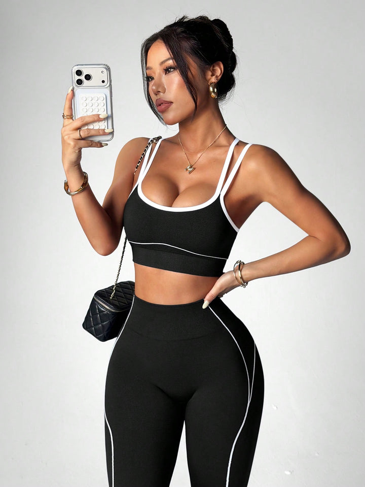 SHEIN sportos együttes, fekete
