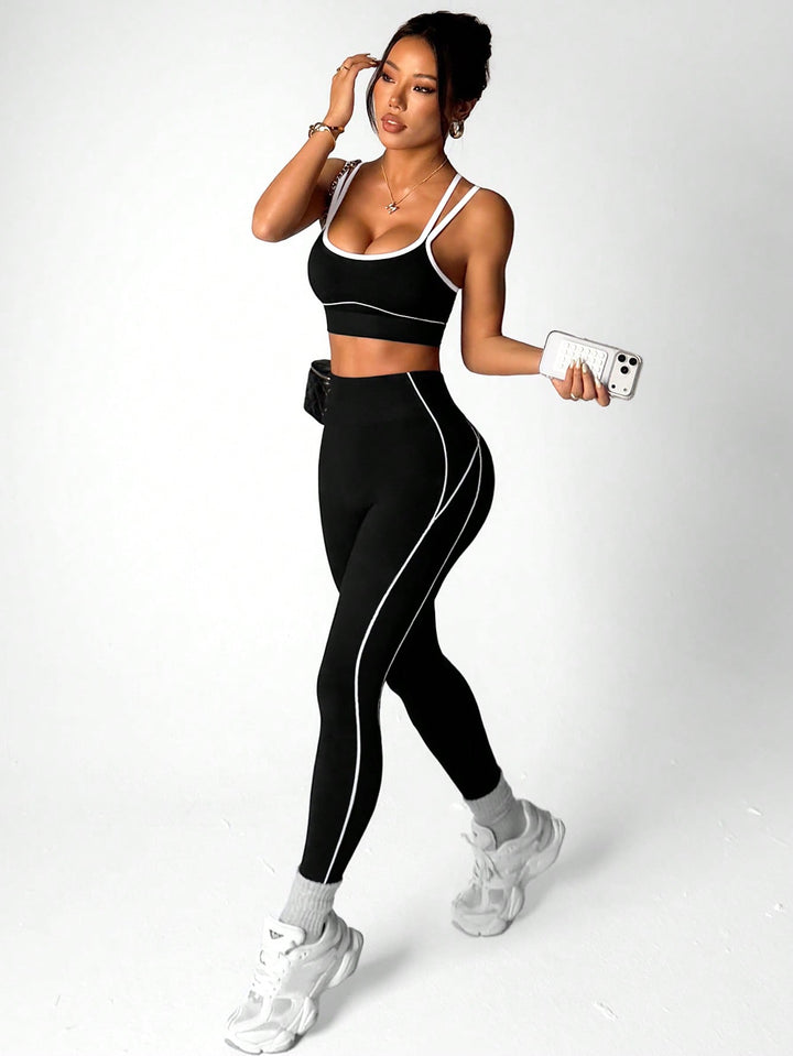 SHEIN sportos együttes, fekete
