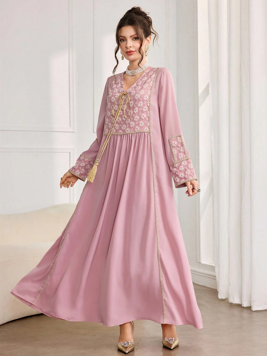 SHEIN Pink Party Dress