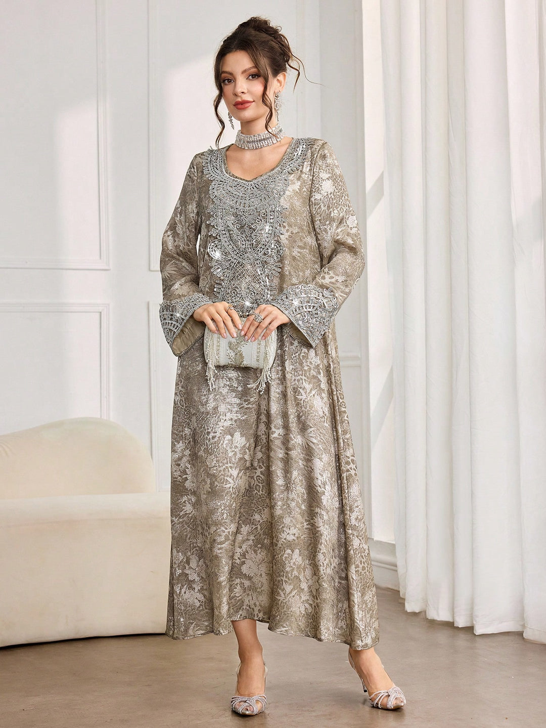 Rochie SHEIN, kaki