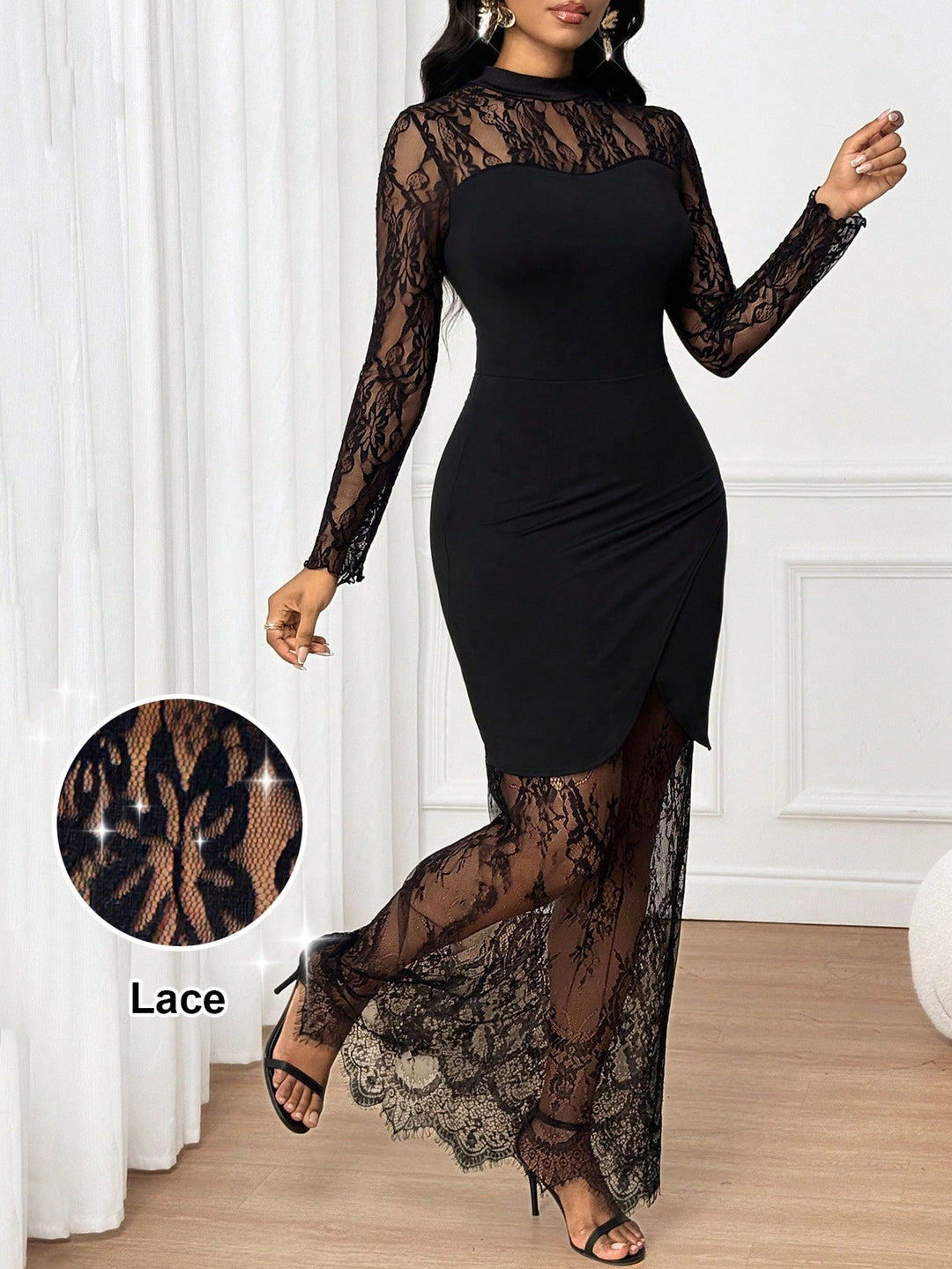 Rochie maxi SHEIN, negru