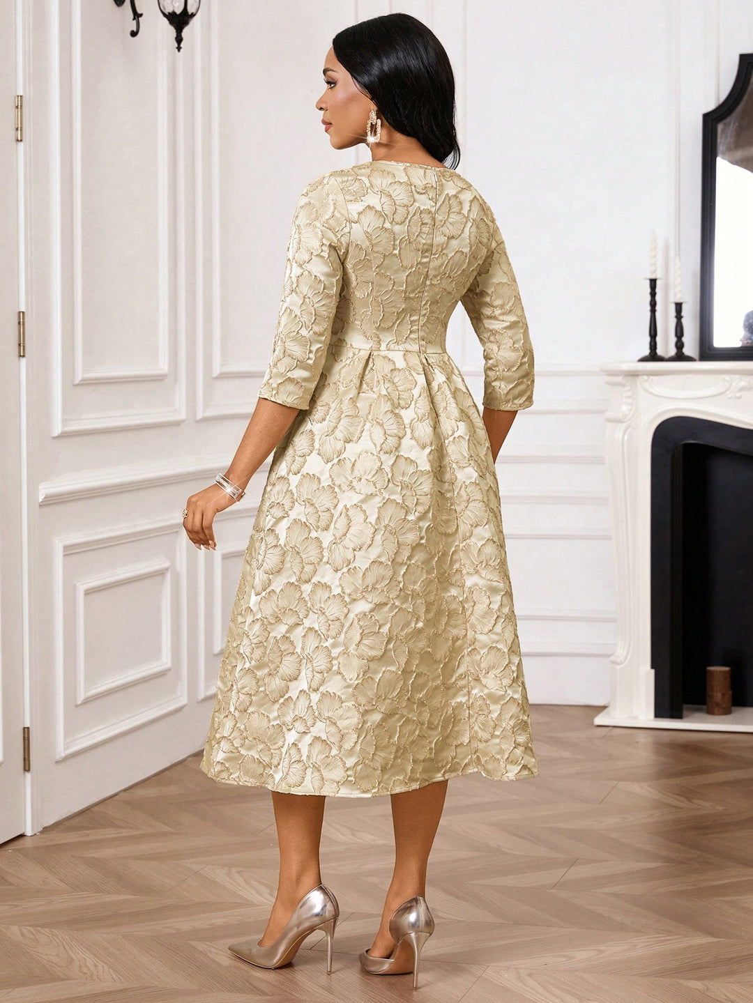 Rochie midi SHEIN, mix culori