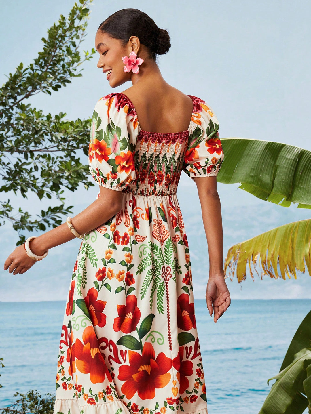 Rochie maxi SHEIN, mix culori