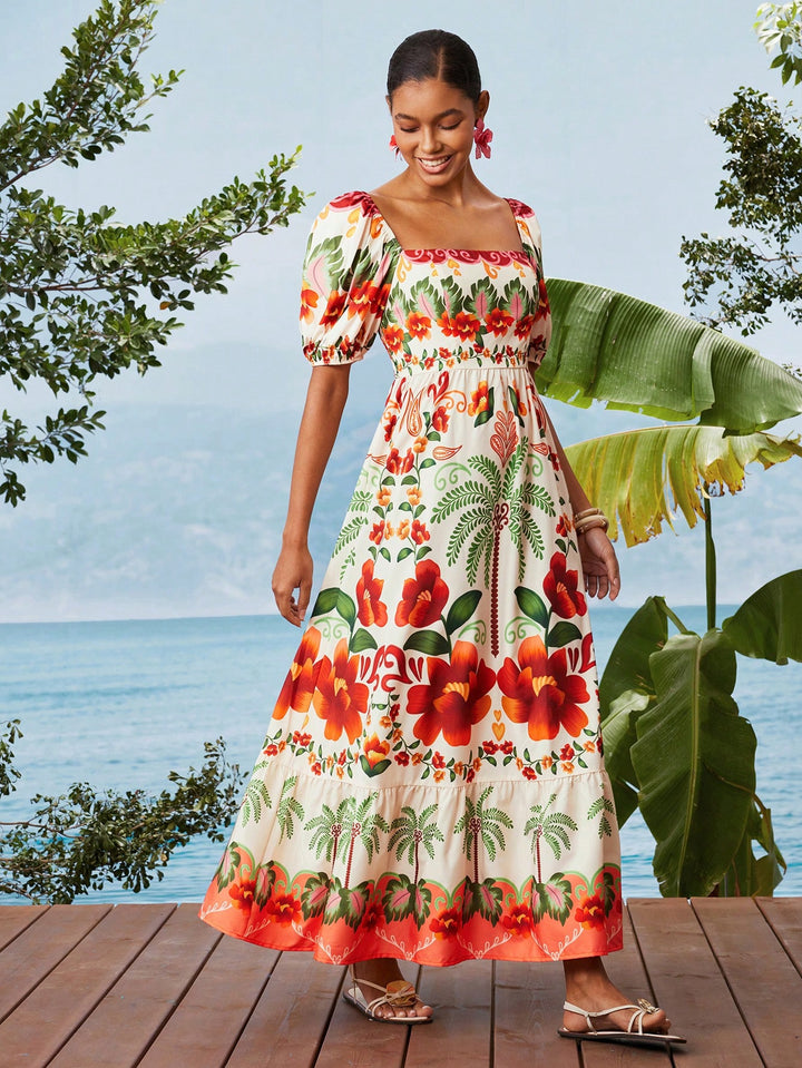 Rochie maxi SHEIN, mix culori