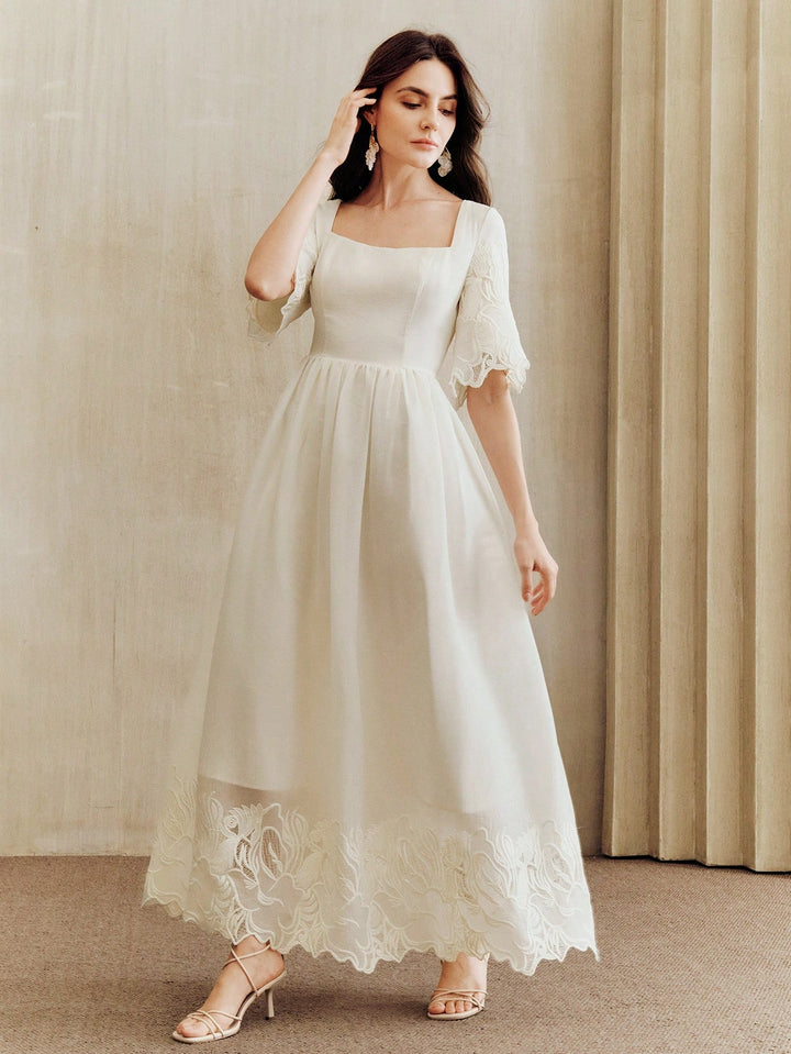 Rochie maxi SHEIN, bej