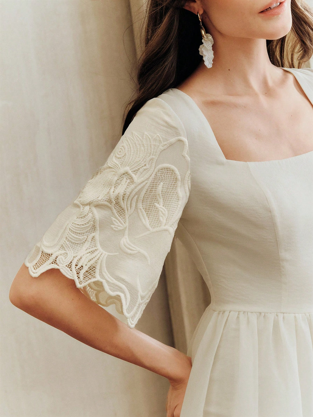 Rochie maxi SHEIN, bej