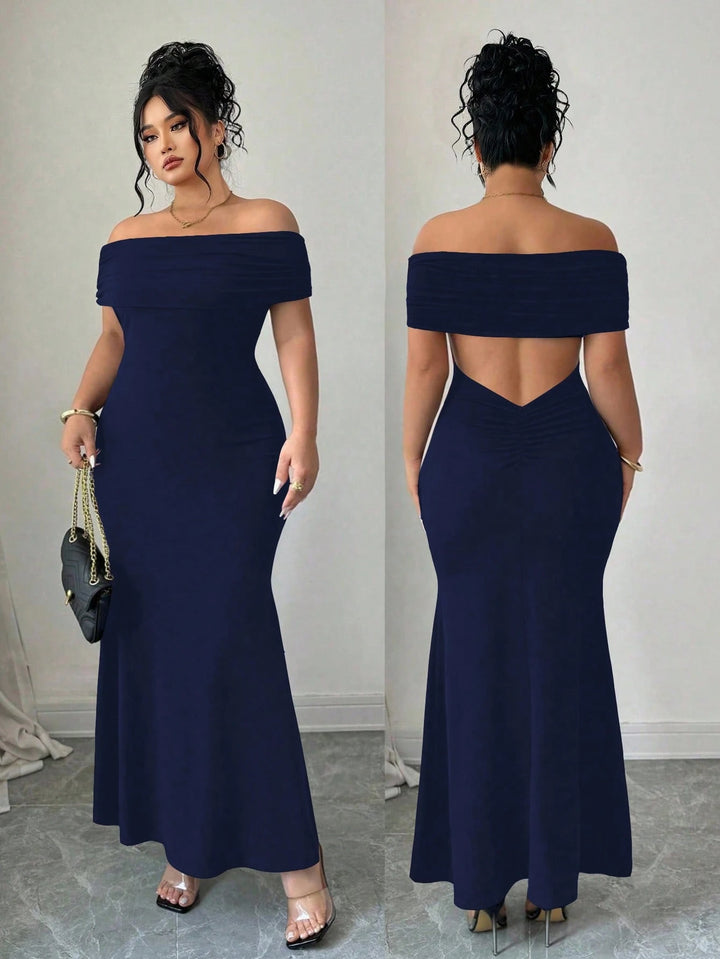 Rochie maxi SHEIN, albastru