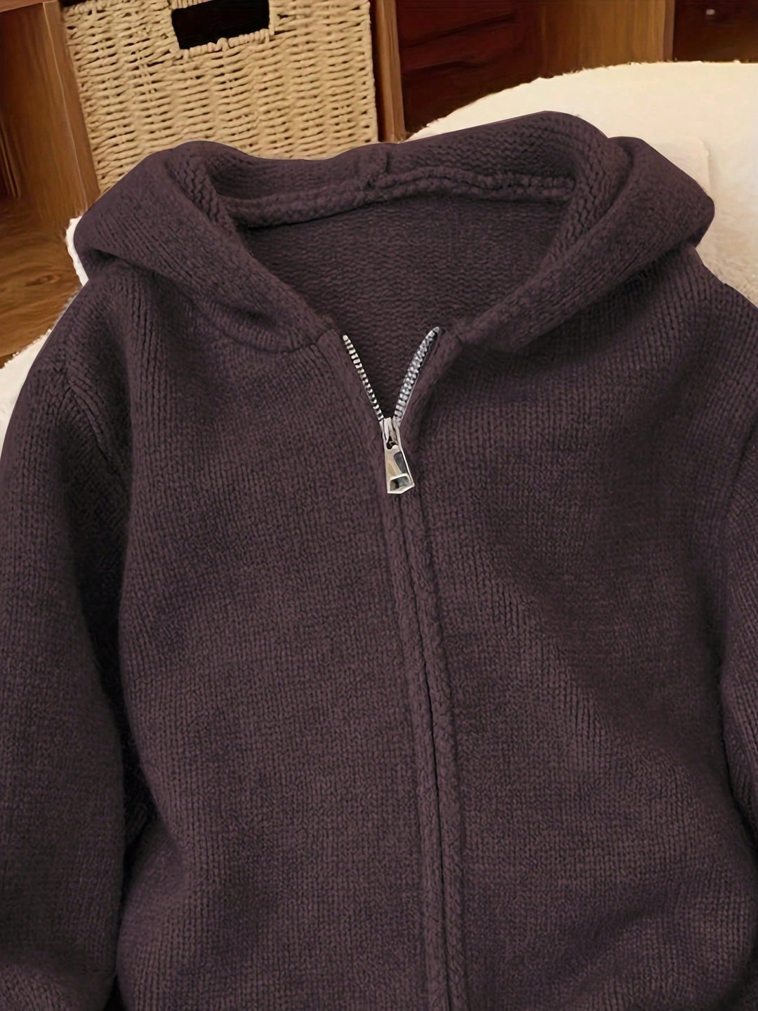 Cardigan SHEIN, maro