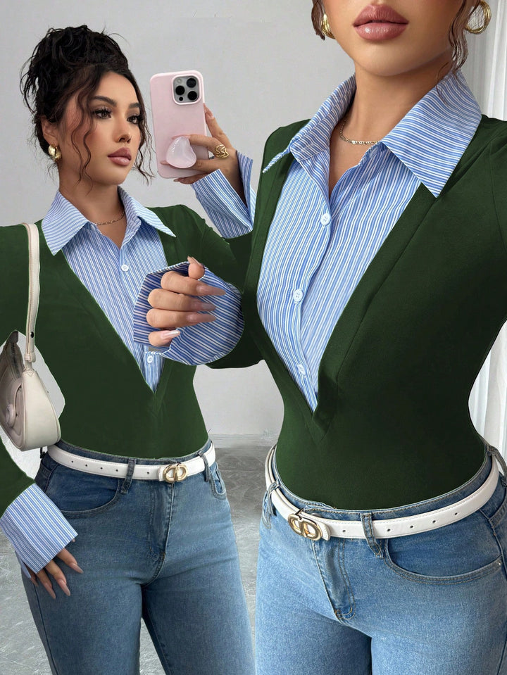 Top SHEIN, verde