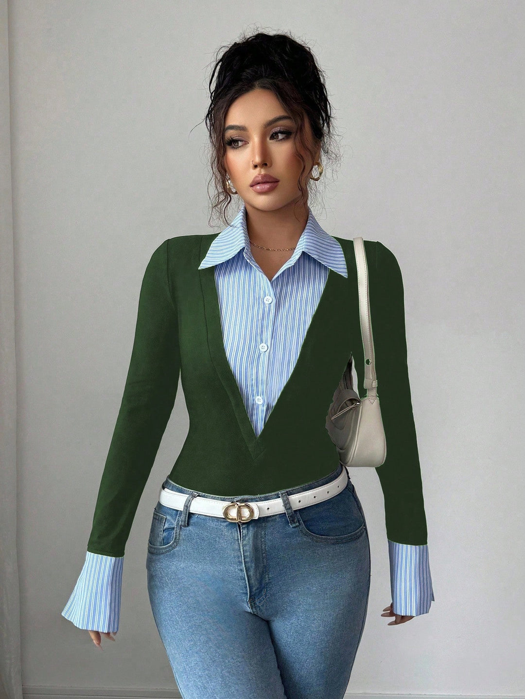 Top SHEIN, verde