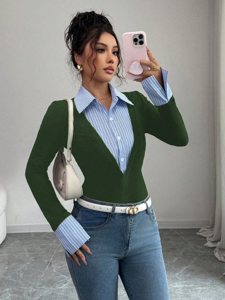 Top SHEIN, verde