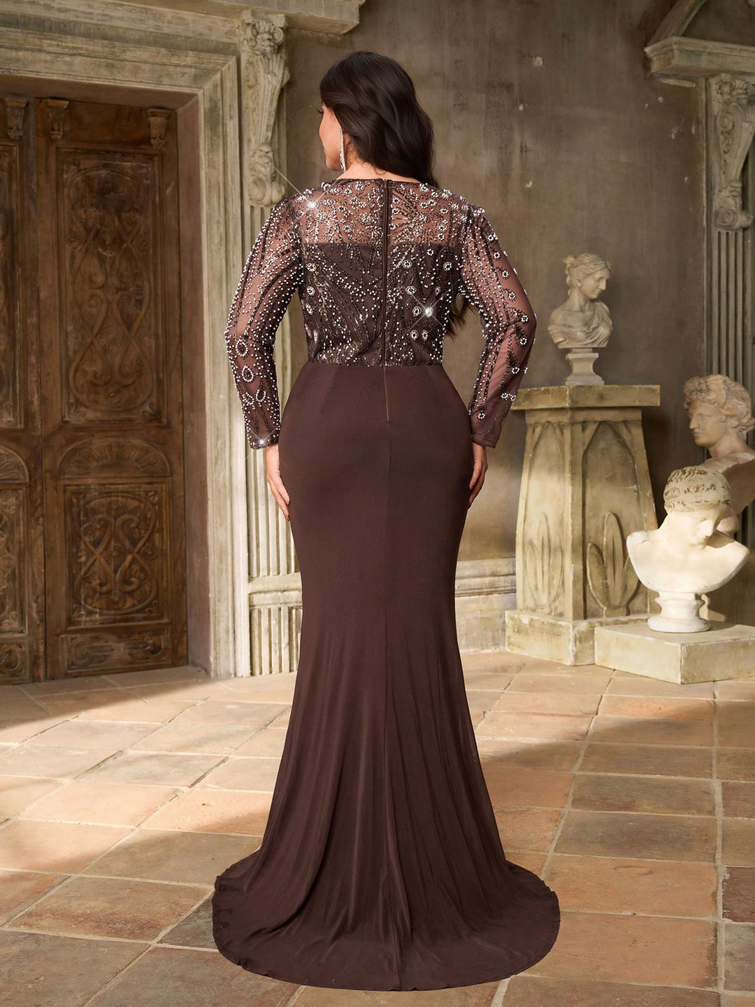 Rochie SHEIN, maro