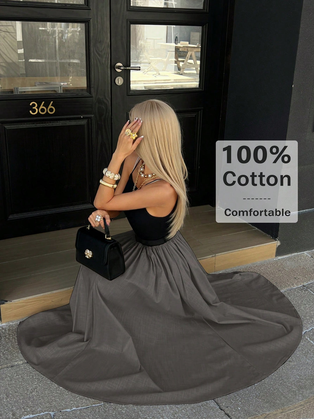 Rochie midi SHEIN, gri
