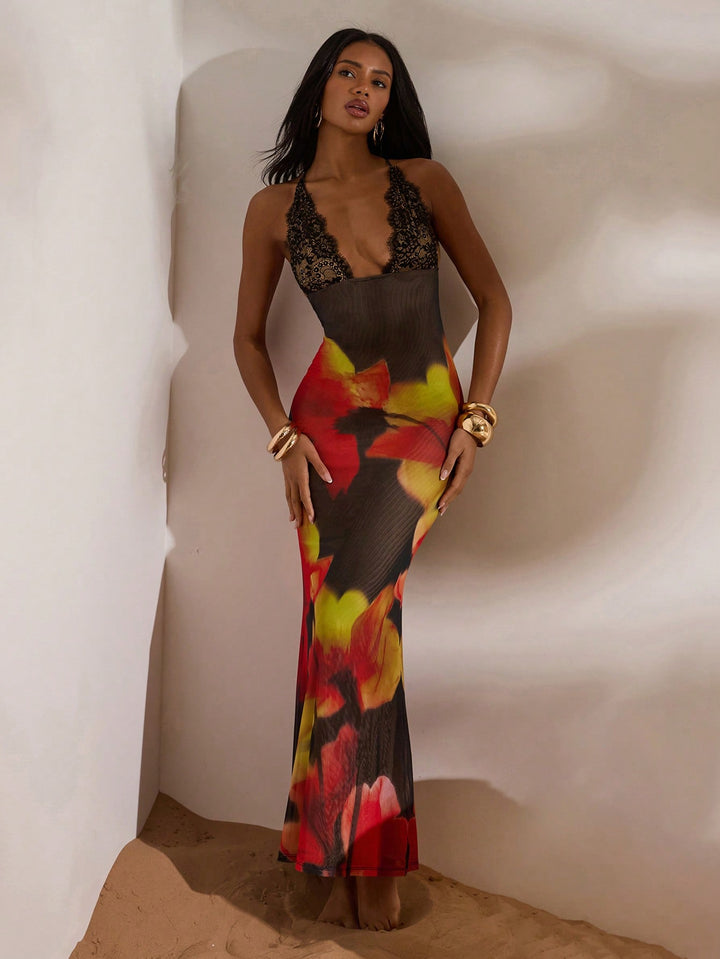 Rochie maxi SHEIN, roșu