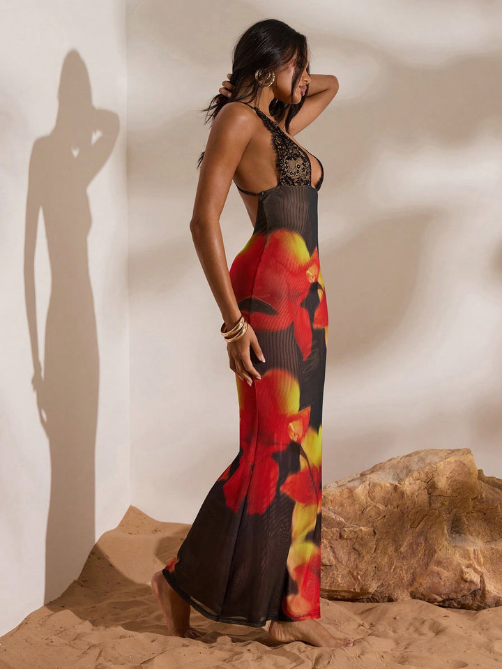 Rochie maxi SHEIN, roșu