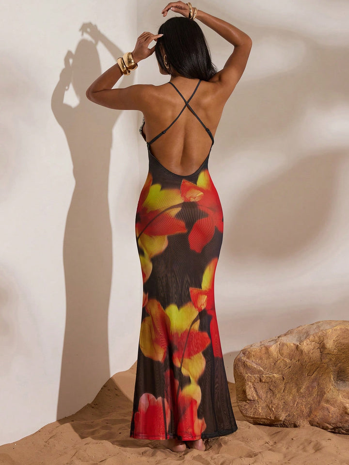 Rochie maxi SHEIN, roșu