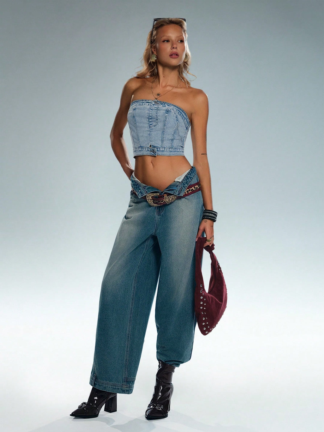 Top SHEIN, albastru