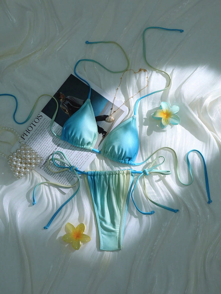 Set bikini SHEIN, albastru
