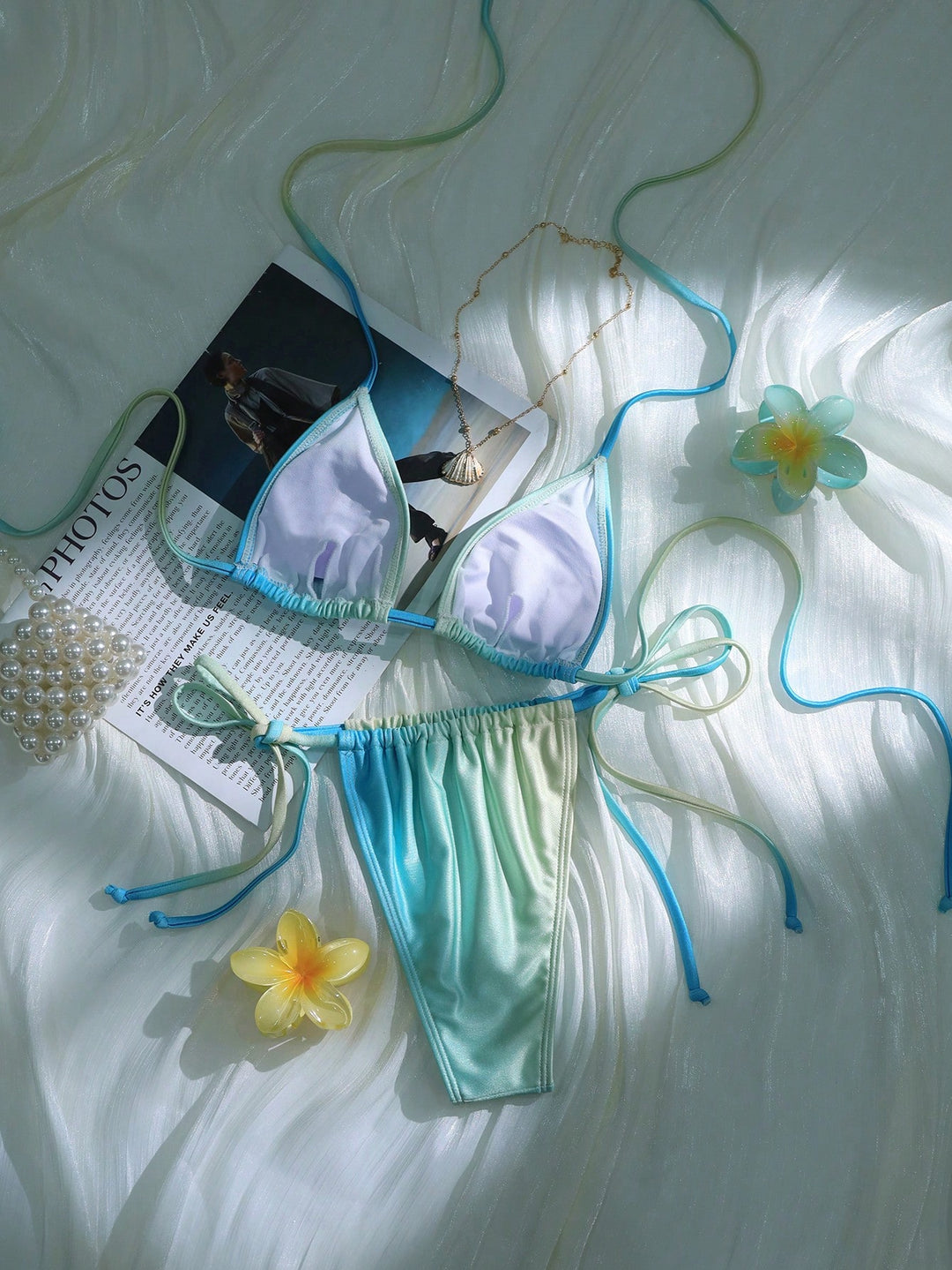 Set bikini SHEIN, albastru