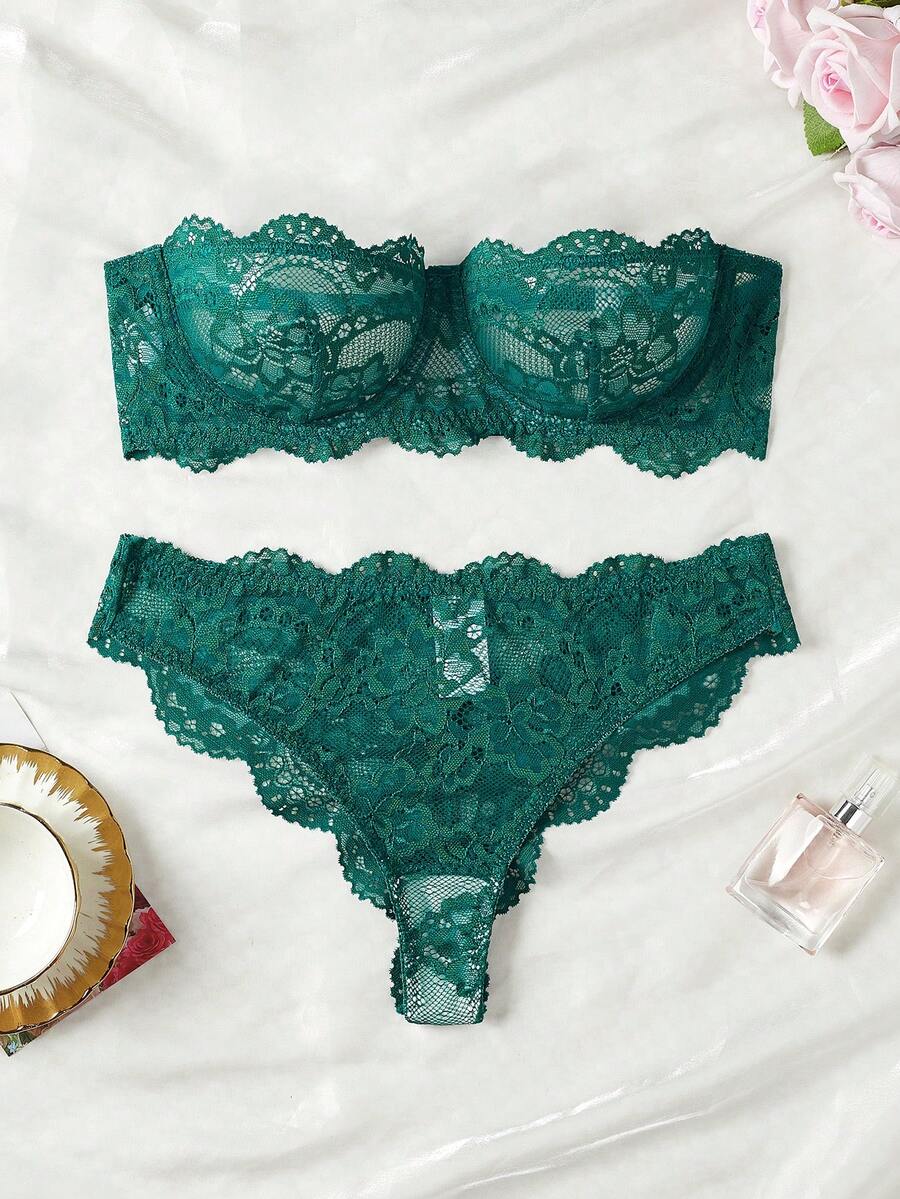 Set lenjerie SHEIN, verde