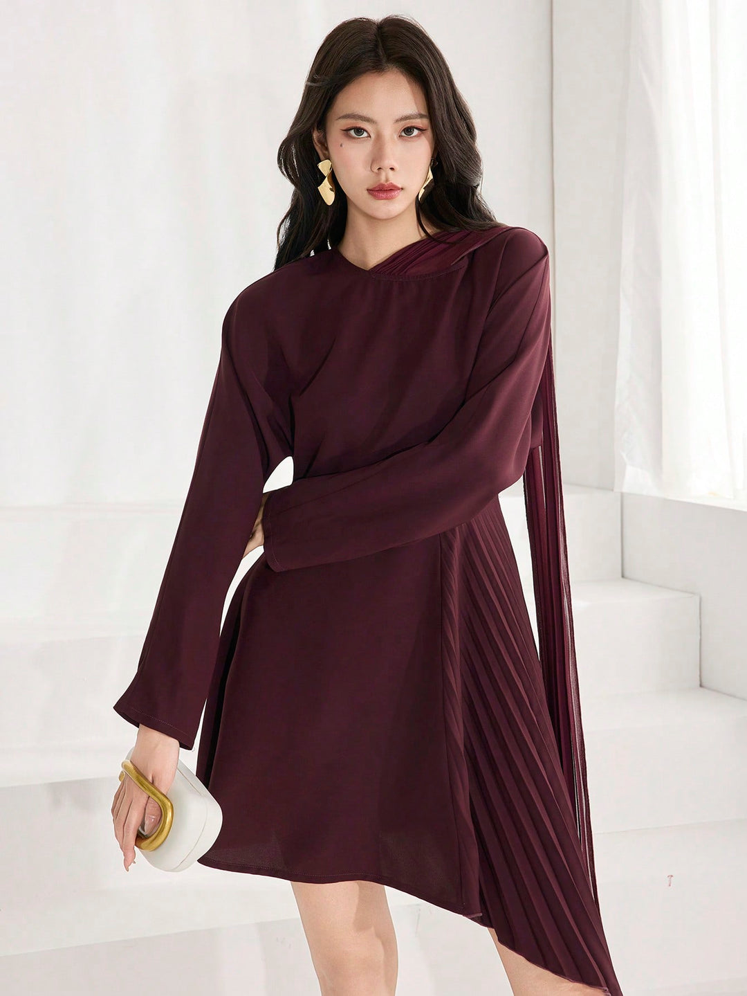 Rochie scurtă SHEIN, maro