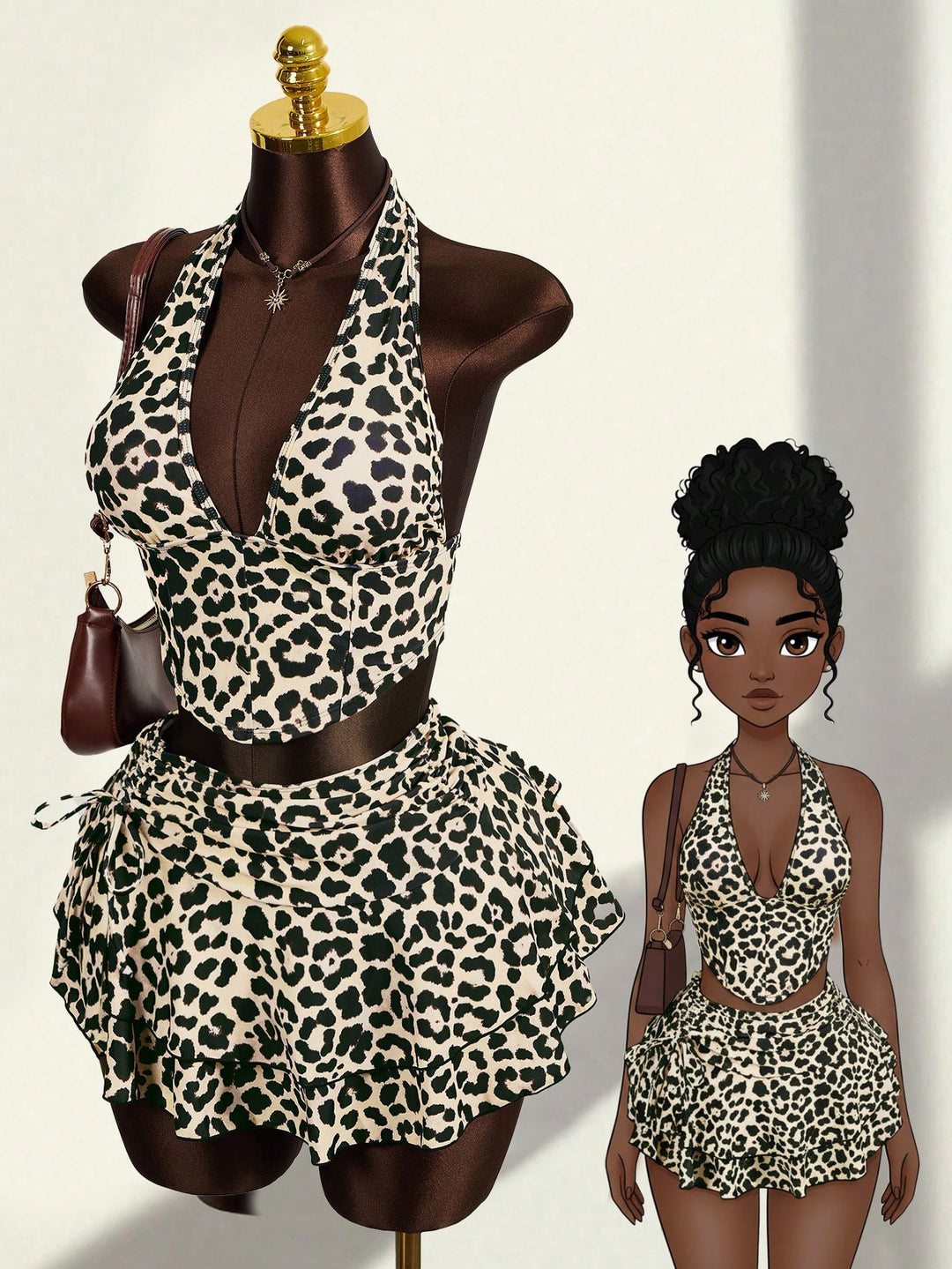 Costum de baie SHEIN, mix culori