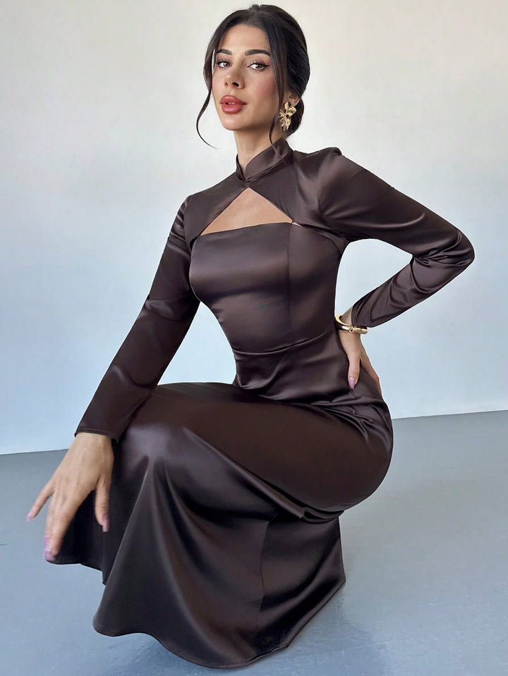 Rochie maxi SHEIN, maro