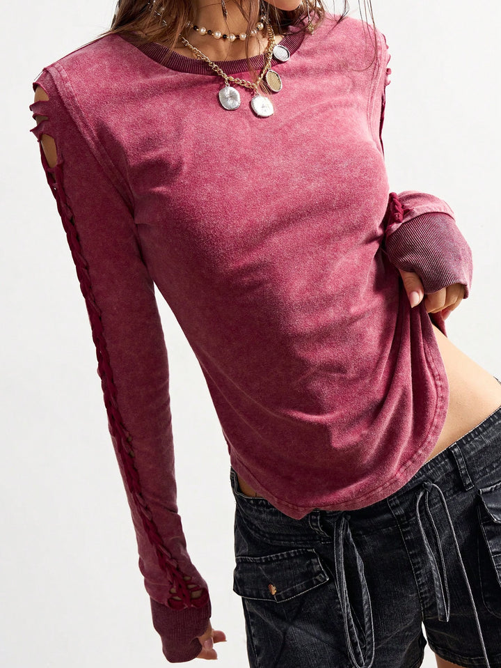 Tricou SHEIN, vișiniu