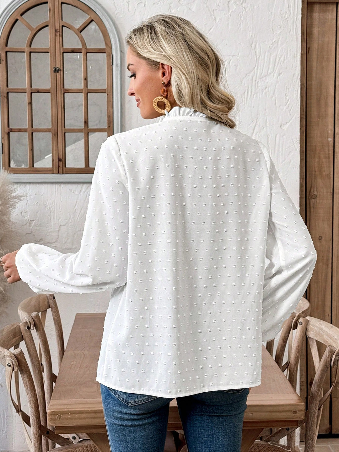 Bluza casual SHEIN, alb