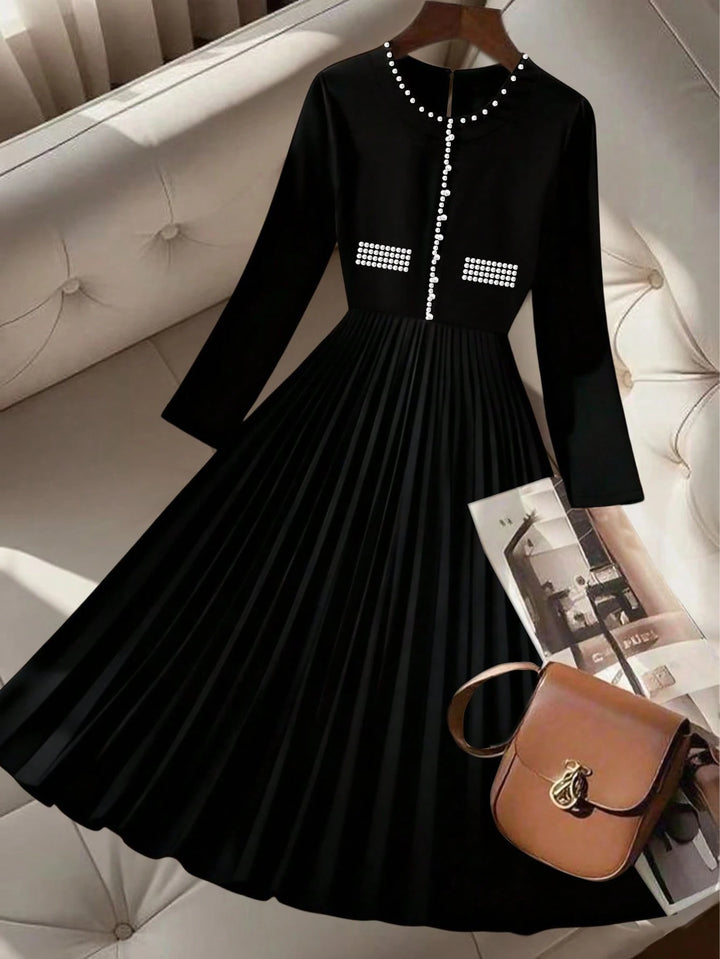 SHEIN midi ruha, fekete