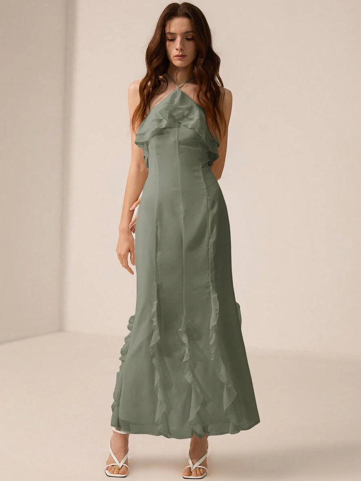 Rochie maxi SHEIN, verde