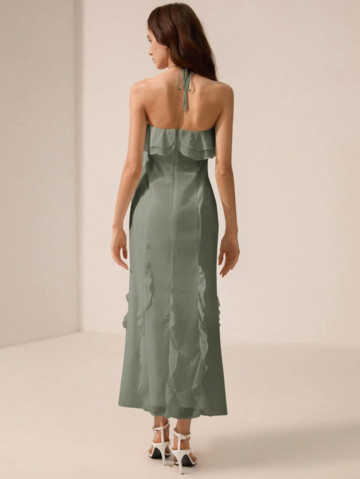 Rochie maxi SHEIN, verde
