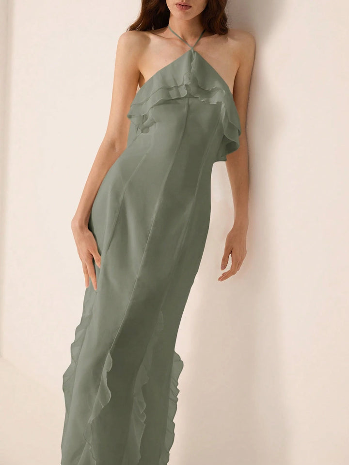 Rochie maxi SHEIN, verde